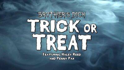 Big Dick Trick Or Treat For Step Mom And Step Sis - sunporno.com