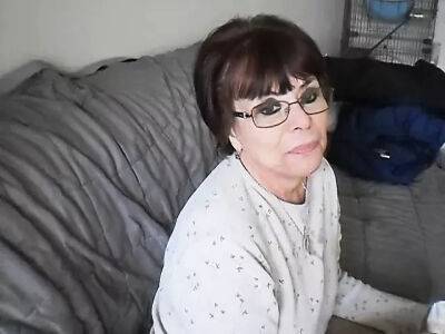 Dark Haired Granny Taking Some Cumshots - sunporno.com