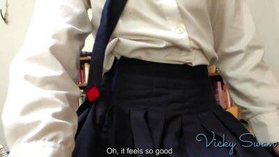 18yo Victoria in school uniform and stockings fucked - pornoxo.com