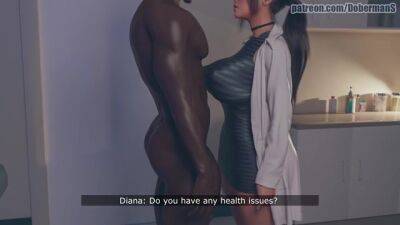 Busty doctor with dirty mind, Diana is often fucking black men while still at work - sunporno.com