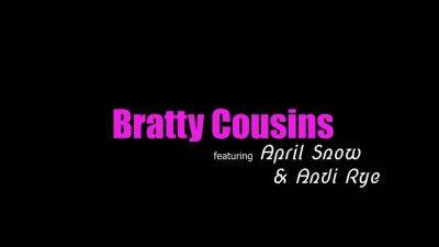 Bratty Cousins April Snow and Anvi Rye - pov porn - sunporno.com