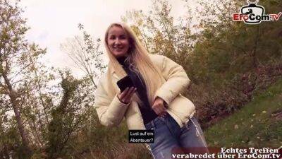 German skinny street prostitute public pick up outdoor date - sunporno.com - Germany