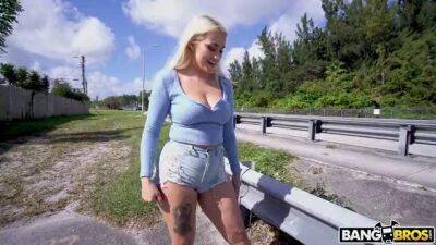 Sweet blonde dazzles with addictive reverse POV dick riding porn - sunporno.com