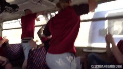 Slutty Girl Gang Copulated In Train - blond hair slut video - sunporno.com