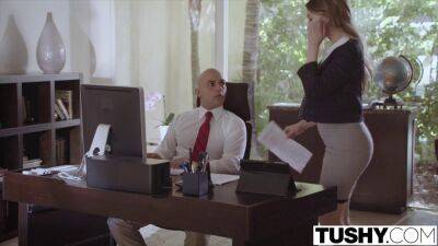 TUSHY.com - Submissive secretary punished and sodomised - sunporno.com