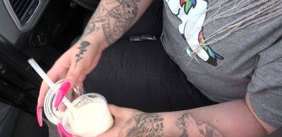 CUM SHAKE IN MC-DRIVE BLOWJOB FROM BBW TEEN - inxxx.com - Germany